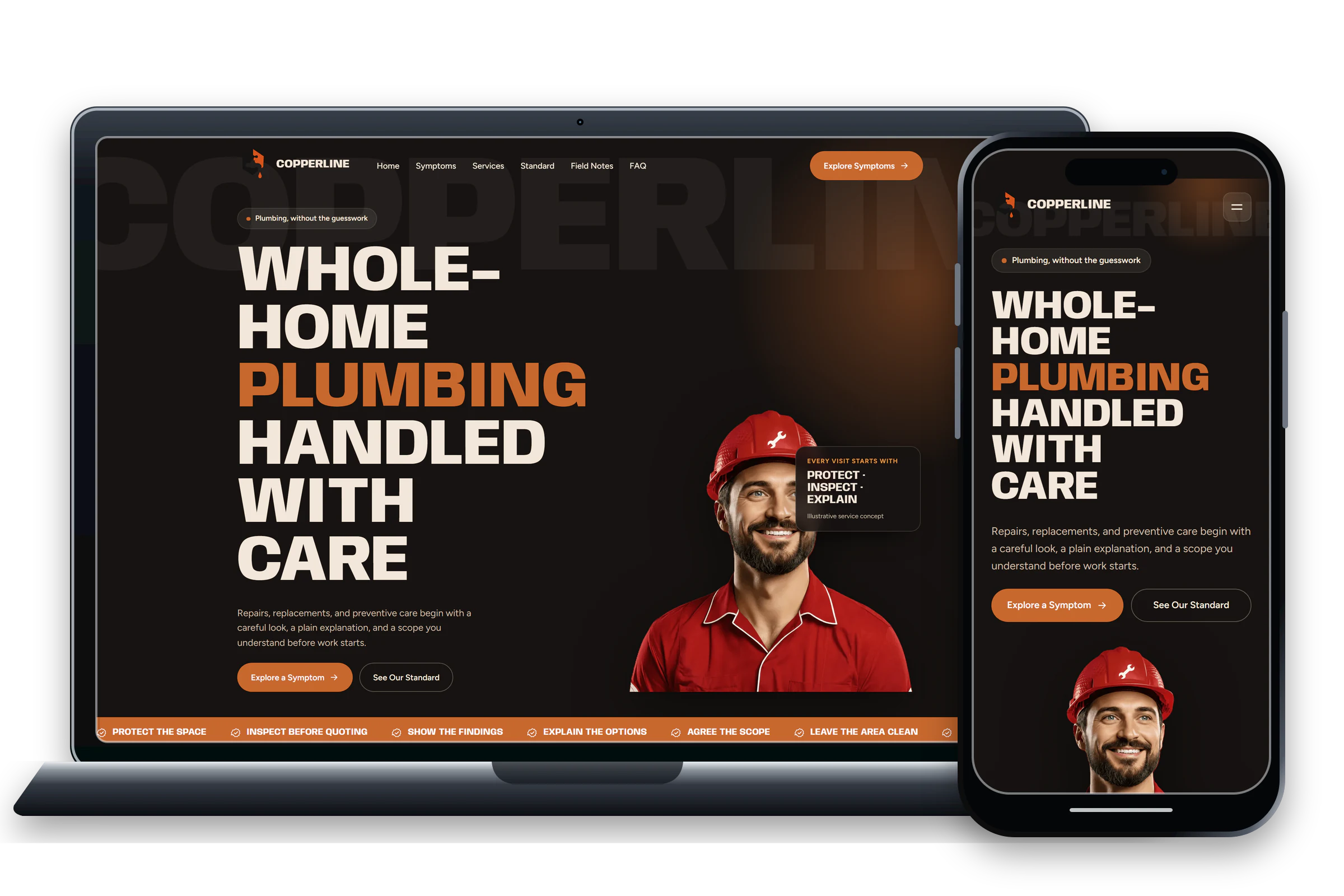 Copperline website design