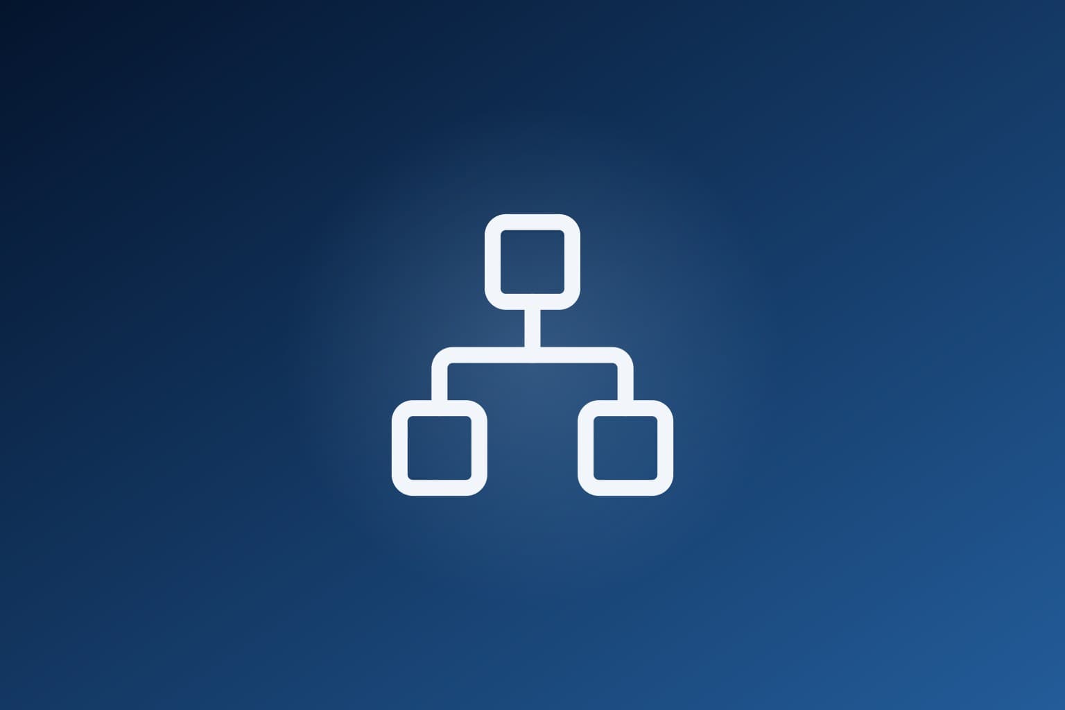 A network icon of connected app nodes on a navy brand gradient, representing tools talking to each other.