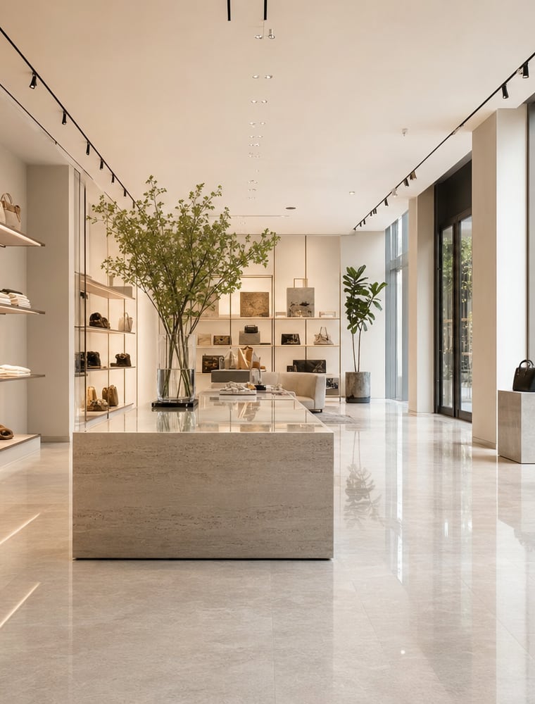 Spotless retail & showrooms cleaned by Cleanwright